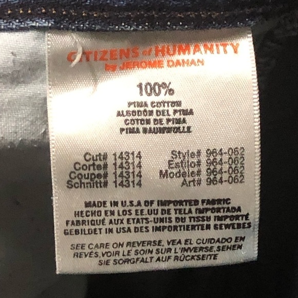 Citizens of Humanity Jean Shorts Women's Button Fly Cutoff Bermuda Raw Hem Denim - Picture 4 of 9